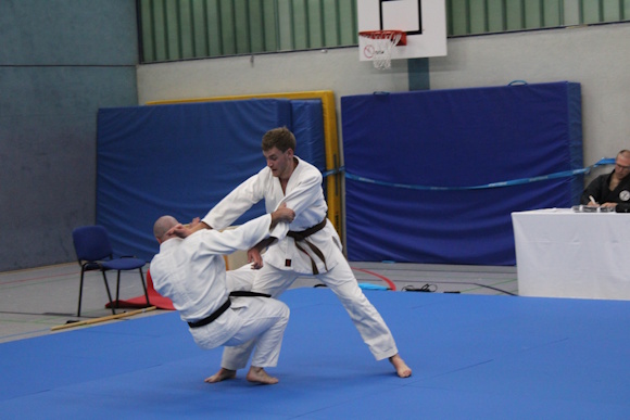 Mats bei der Prüfung zum 1. Dan Jiu Jitsu