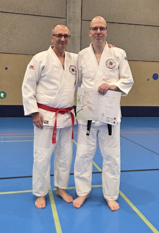 5. Dan Jiu Jitsu für Carsten Kruhs